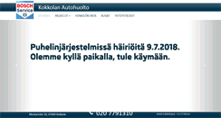 Desktop Screenshot of kokkolanautohuolto.fi